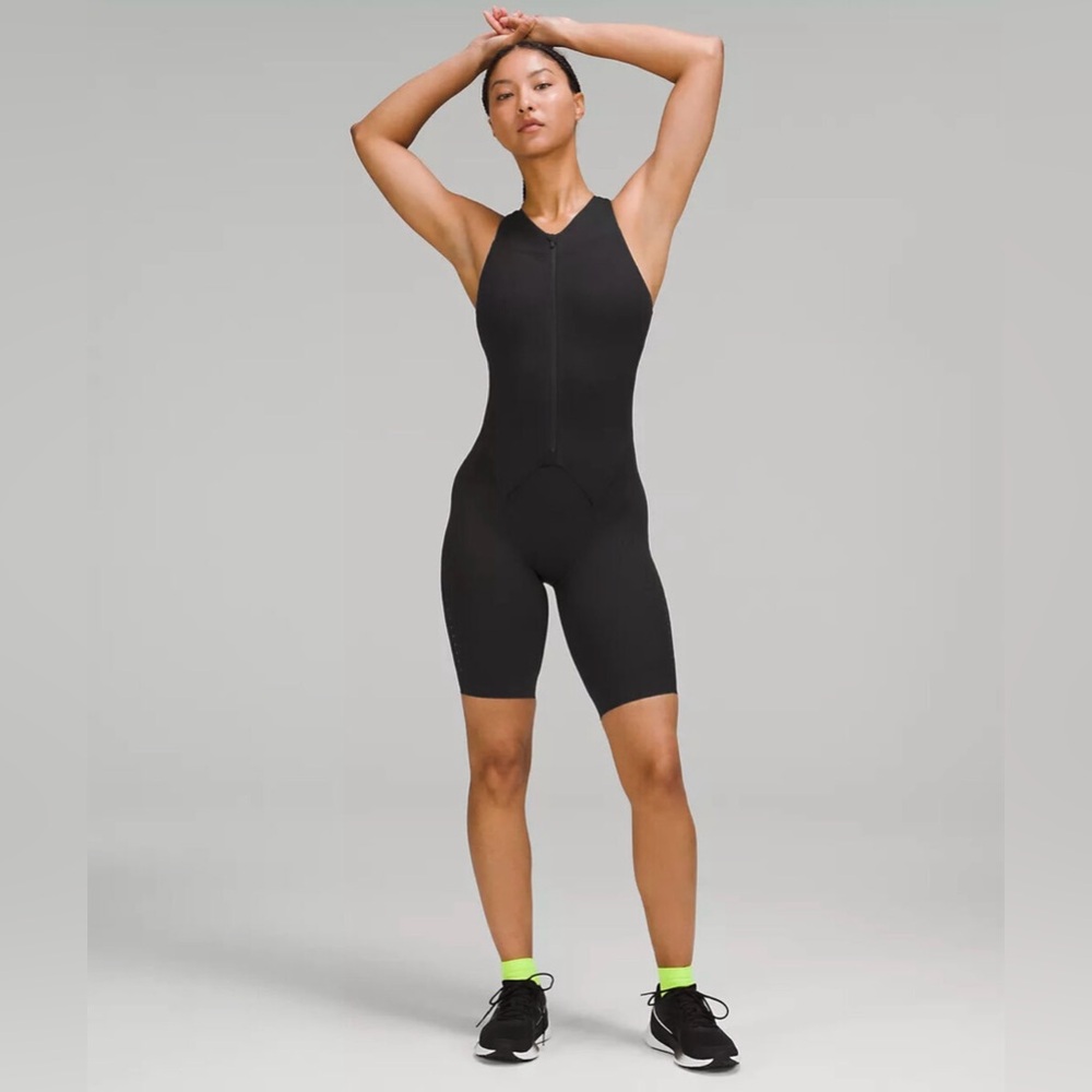 Lululemon SenseKnit Running One Piece Black Jumpsuit